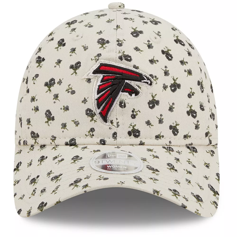Women's New Era Cream Atlanta Falcons Floral 9TWENTY Adjustable Hat 3 Women's New Era Cream Atlanta Falcons Floral 9TWENTY Adjustable Hat - Image 3