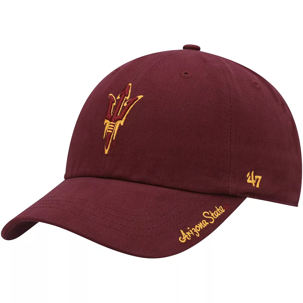 Women's '47 Maroon Arizona State Sun Devils Miata Clean Up Logo Adjustable Hat 2 Women's '47 Maroon Arizona State Sun Devils Miata Clean Up Logo Adjustable Hat - Image 2