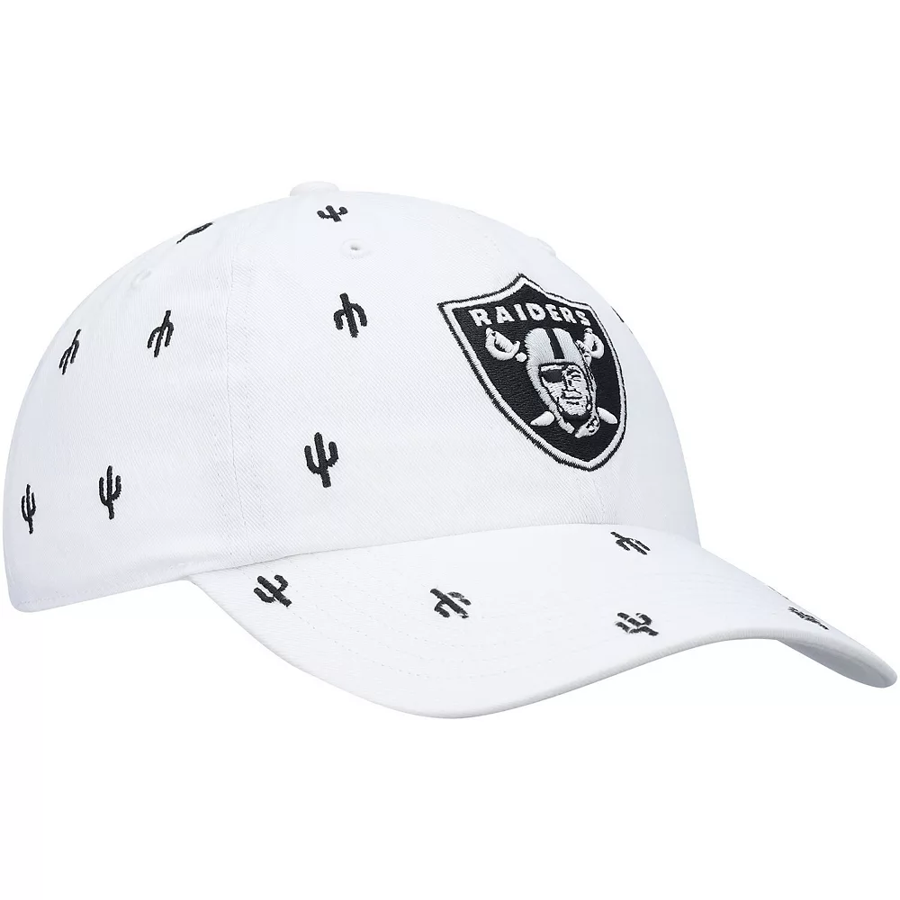 Women's '47 White Las Vegas Raiders Confetti Clean Up Adjustable Hat 3 Women's '47 White Las Vegas Raiders Confetti Clean Up Adjustable Hat - Image 3