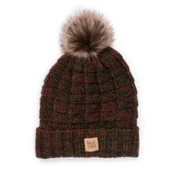 Women's MUK LUKS Logo Patch Pompom Beanie