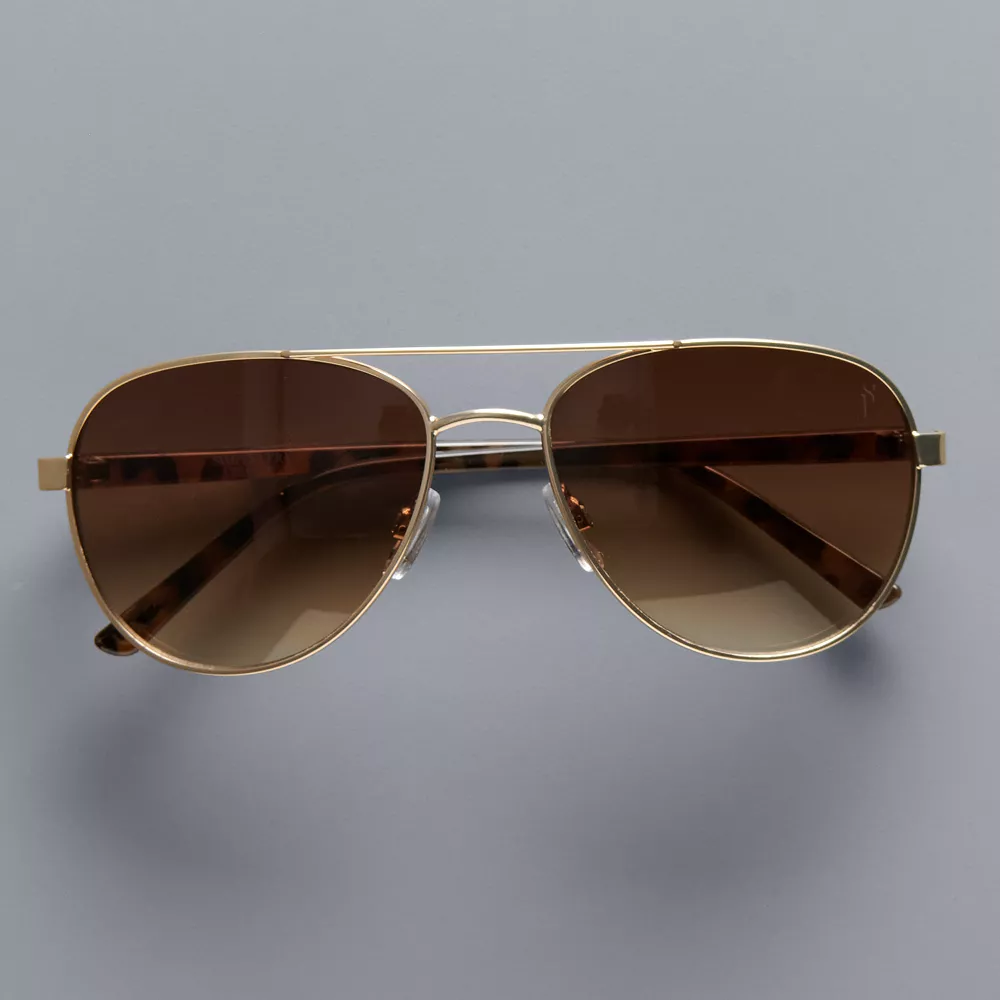 Women's Simply Vera Vera Wang 50mm Kade Aviator Sunglasses 2 Women's Simply Vera Vera Wang 50mm Kade Aviator Sunglasses - Image 2