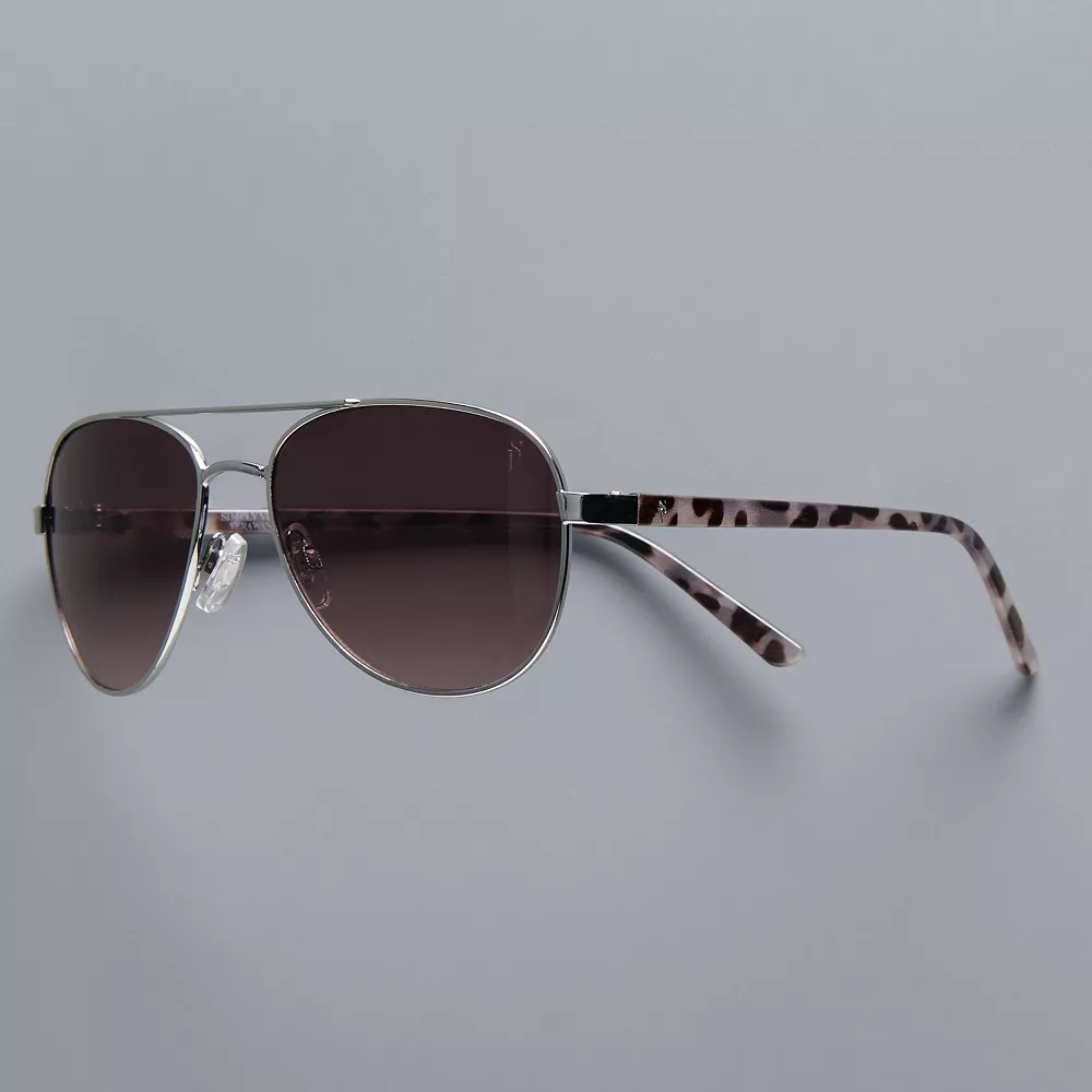Women's Simply Vera Vera Wang 50mm Kade Aviator Sunglasses 1 Women's Simply Vera Vera Wang 50mm Kade Aviator Sunglasses