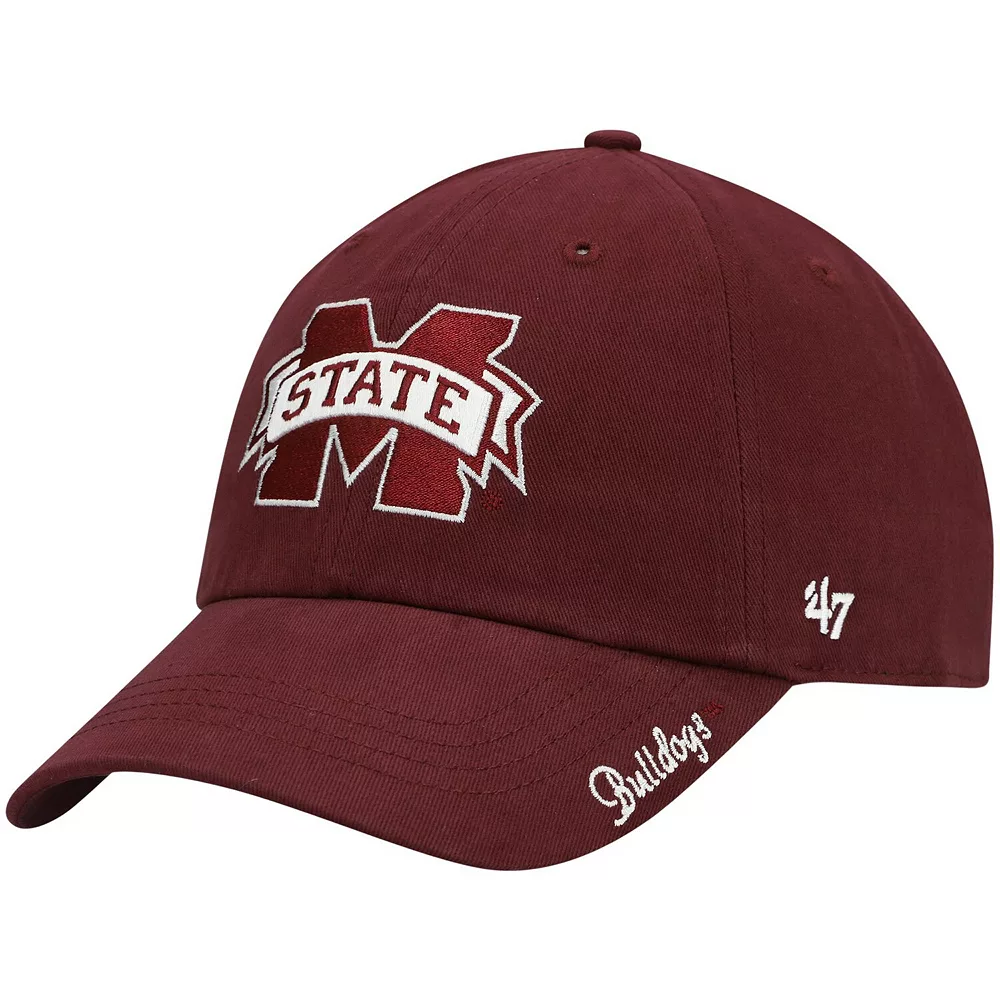 Women's '47 Maroon Mississippi State Bulldogs Miata Clean Up Logo Adjustable Hat 1 Women's '47 Maroon Mississippi State Bulldogs Miata Clean Up Logo Adjustable Hat