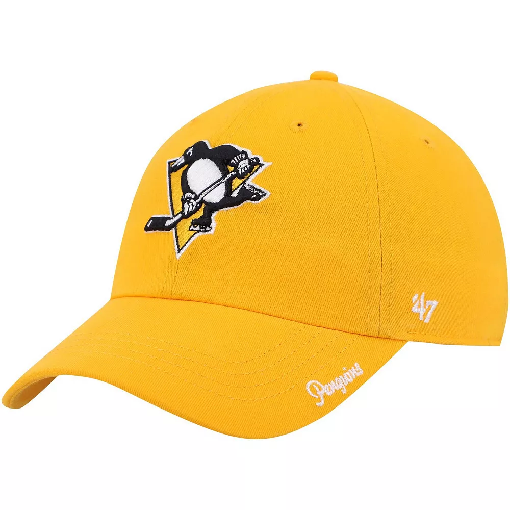 Women's '47 Gold Pittsburgh Penguins Team Miata Clean Up Adjustable Hat 1 Women's '47 Gold Pittsburgh Penguins Team Miata Clean Up Adjustable Hat