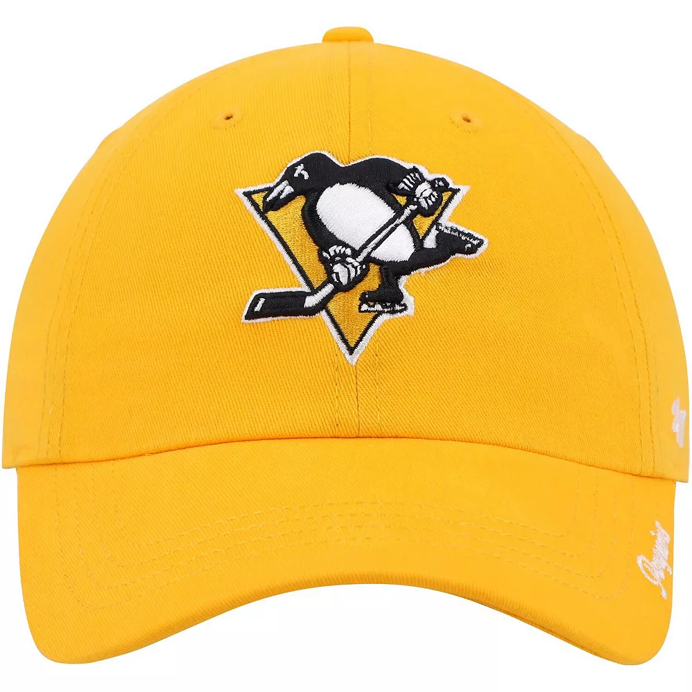 Women's '47 Gold Pittsburgh Penguins Team Miata Clean Up Adjustable Hat 2 Women's '47 Gold Pittsburgh Penguins Team Miata Clean Up Adjustable Hat - Image 2