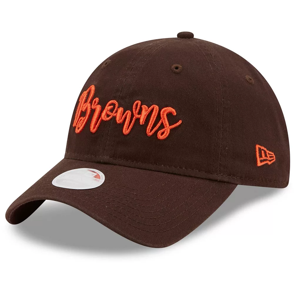 Women's New Era Brown Cleveland Browns Script 9TWENTY Adjustable Hat 2 Women's New Era Brown Cleveland Browns Script 9TWENTY Adjustable Hat - Image 2