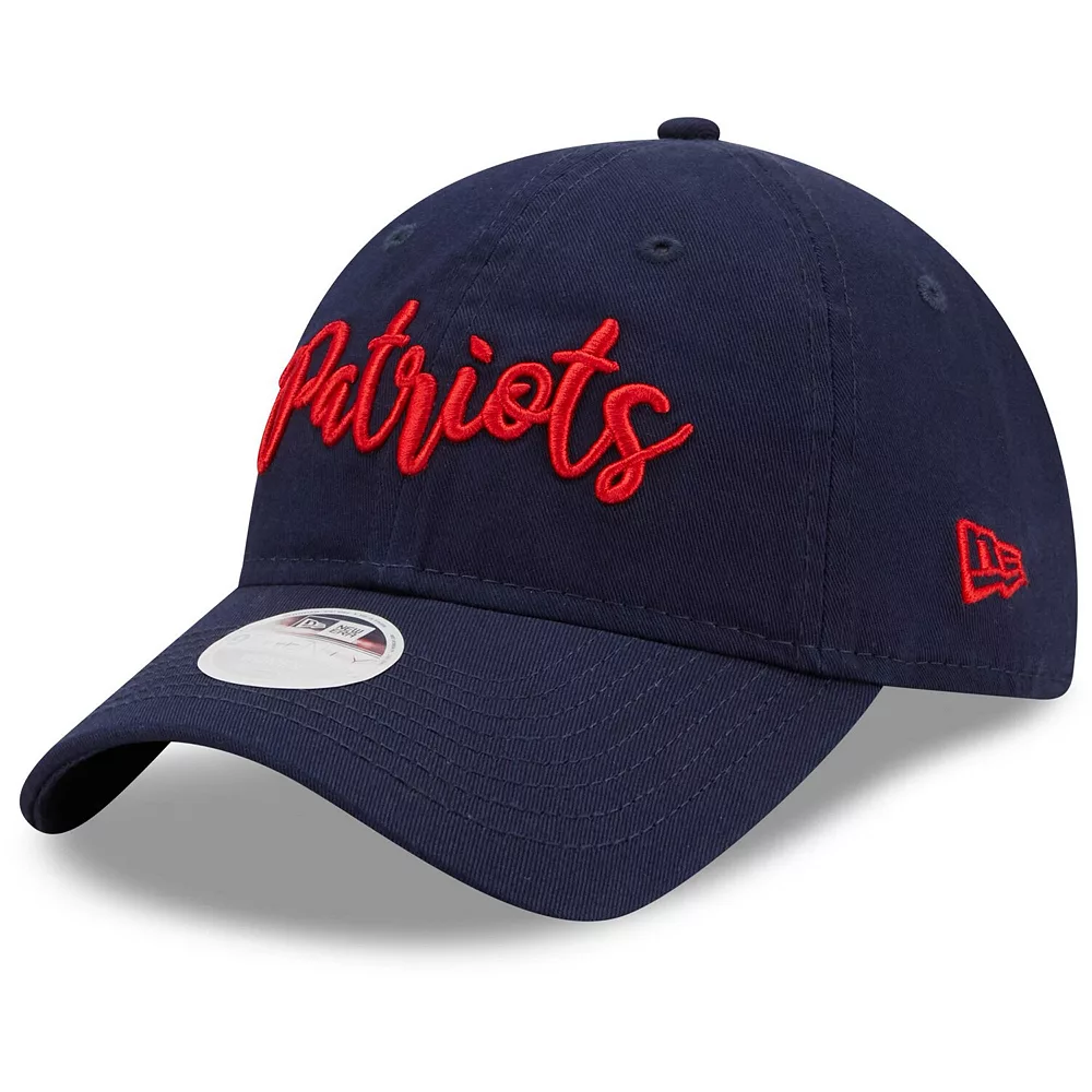 Women's New Era Navy New England Patriots Script 9TWENTY Adjustable Hat 2 Women's New Era Navy New England Patriots Script 9TWENTY Adjustable Hat - Image 2