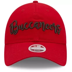 Women's New Era Red Tampa Bay Buccaneers Script 9TWENTY Adjustable Hat -SHED RAIN Sales Store 5387891 ALT2