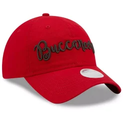 Women's New Era Red Tampa Bay Buccaneers Script 9TWENTY Adjustable Hat -SHED RAIN Sales Store 5387891 ALT3