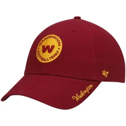 Women's '47 Burgundy Washington Football Team Miata Clean Up Primary Adjustable Hat -SHED RAIN Sales Store 5391194 ALT