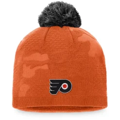 Women's Fanatics Branded Orange/Black Philadelphia Flyers Authentic Pro Team Locker Room Beanie With Pom 3 Women's Fanatics Branded Orange/Black Philadelphia Flyers Authentic Pro Team Locker Room Beanie With Pom -SHED RAIN Sales Store 5415027 ALT