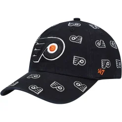 Women's '47 Black Philadelphia Flyers Confetti Clean Up Adjustable Hat 4 Women's '47 Black Philadelphia Flyers Confetti Clean Up Adjustable Hat -SHED RAIN Sales Store 5422140 ALT