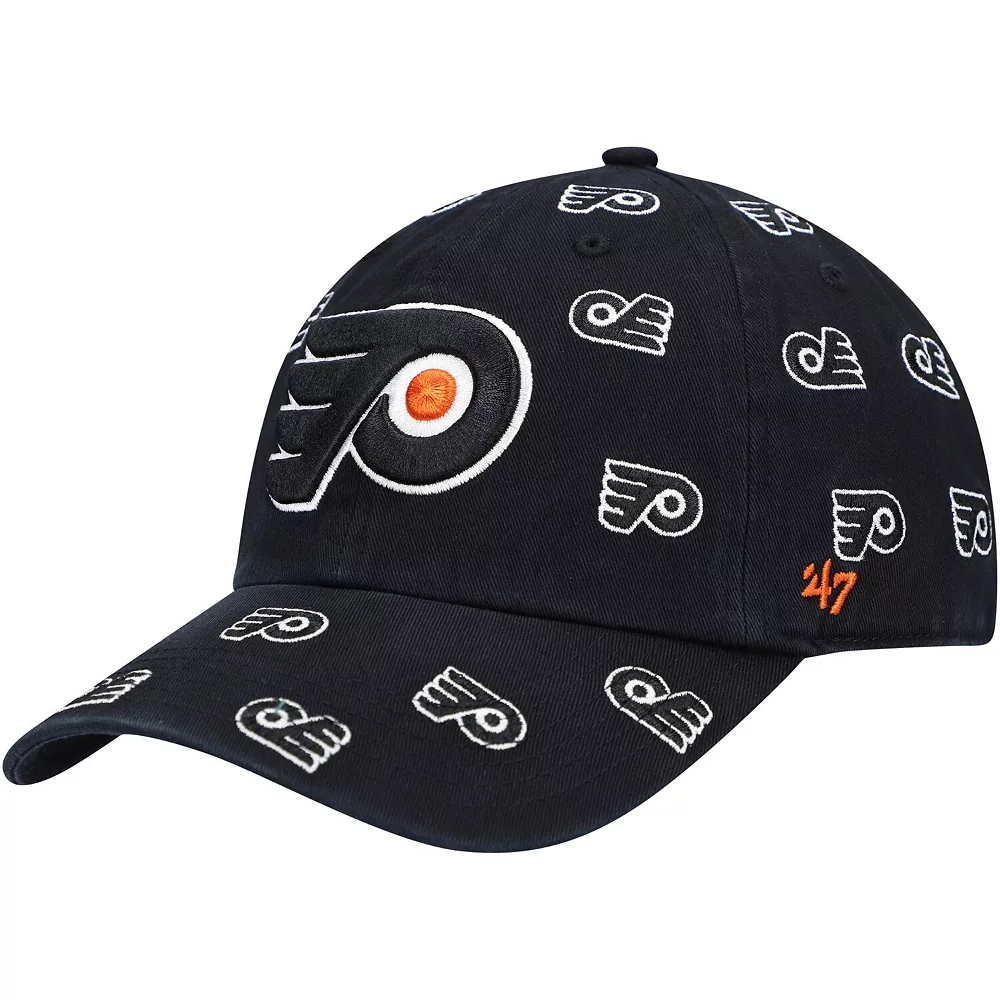Women's '47 Black Philadelphia Flyers Confetti Clean Up Adjustable Hat 2 Women's '47 Black Philadelphia Flyers Confetti Clean Up Adjustable Hat - Image 2