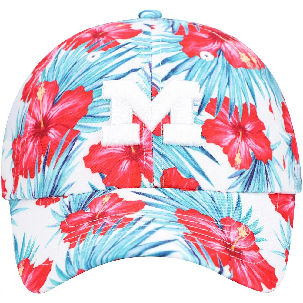 Women's '47 White Michigan Wolverines Sharon Clean Up Adjustable Hat 3 Women's '47 White Michigan Wolverines Sharon Clean Up Adjustable Hat - Image 3