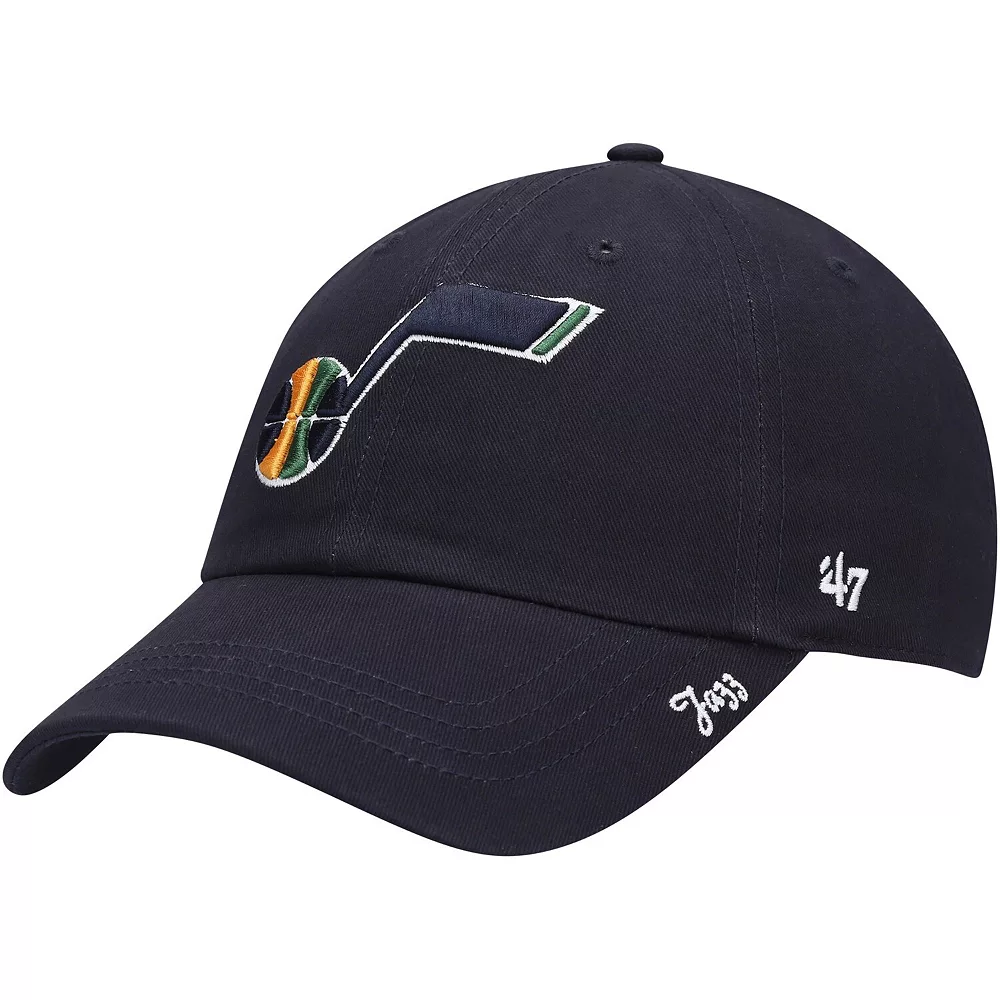 Women's '47 Navy Utah Jazz Miata Clean Up Logo Adjustable Hat 1 Women's '47 Navy Utah Jazz Miata Clean Up Logo Adjustable Hat