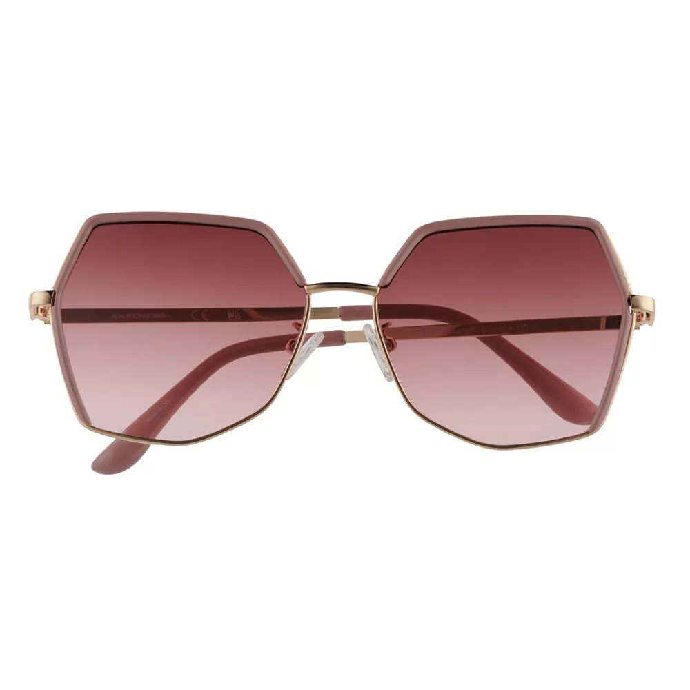 Skechers® Women's 58mm Oversized Geometric Butterfly Sunglasses 4 Skechers® Women's 58mm Oversized Geometric Butterfly Sunglasses - Image 4