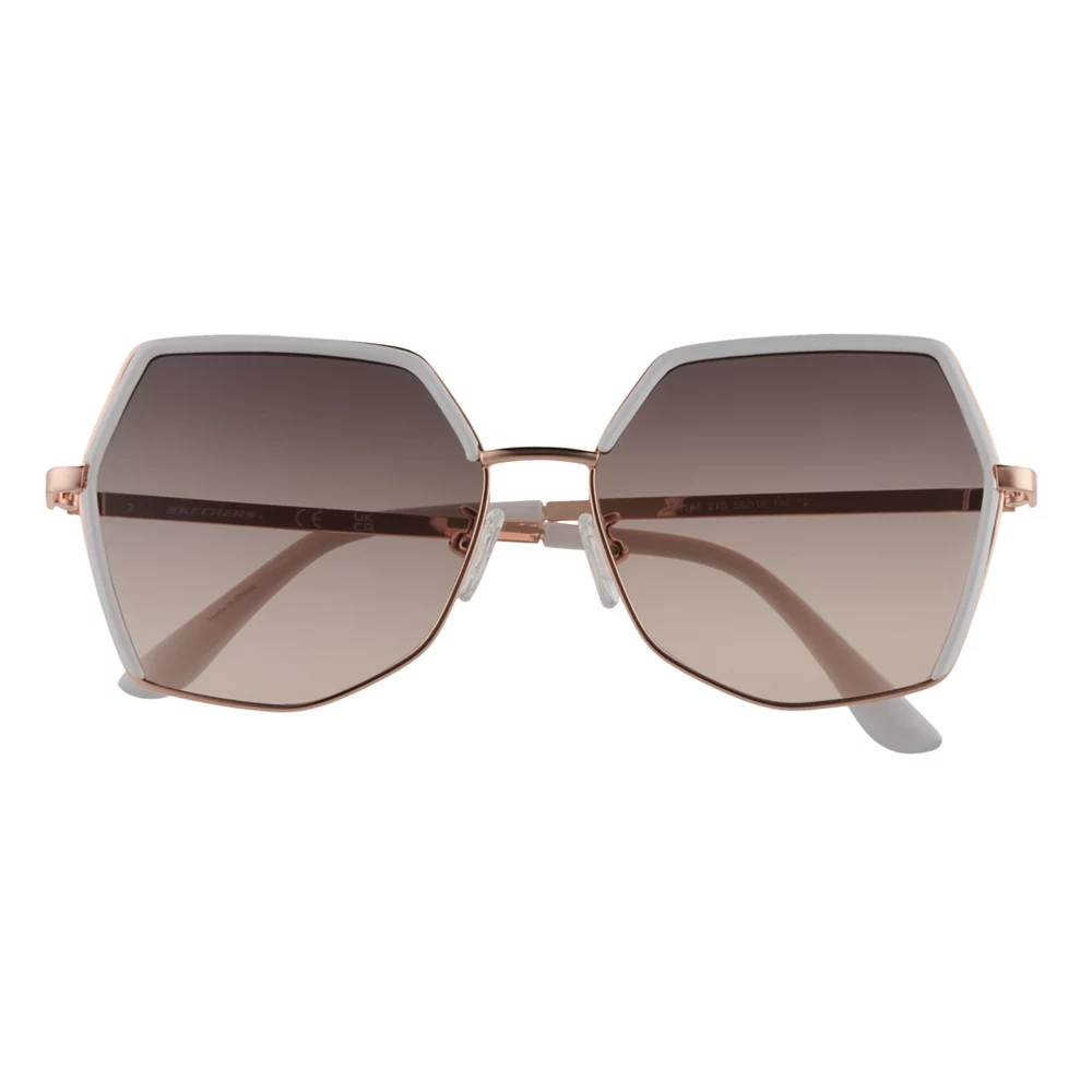 Skechers® Women's 58mm Oversized Geometric Butterfly Sunglasses 5 Skechers® Women's 58mm Oversized Geometric Butterfly Sunglasses - Image 5