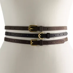 Women's Sonoma Goods For Life® 3-for-1 Thin Belt Set