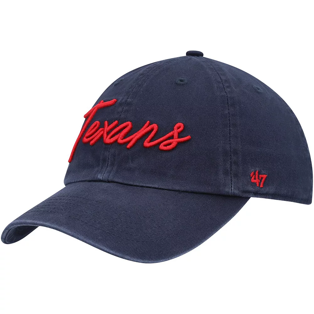 Women's '47 Navy Houston Texans Vocal Clean Up Adjustable Hat 2 Women's '47 Navy Houston Texans Vocal Clean Up Adjustable Hat - Image 2