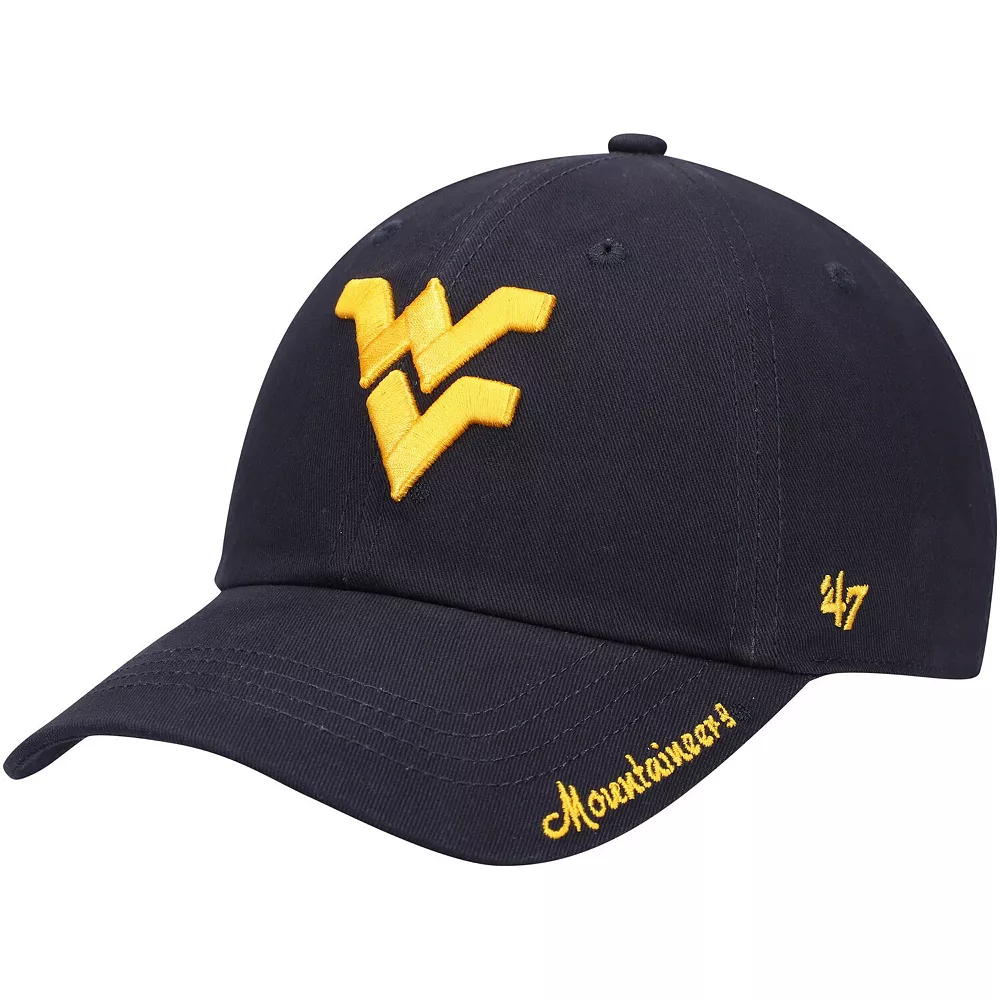 Women's '47 Navy West Virginia Mountaineers Miata Clean Up Logo Adjustable Hat 1 Women's '47 Navy West Virginia Mountaineers Miata Clean Up Logo Adjustable Hat