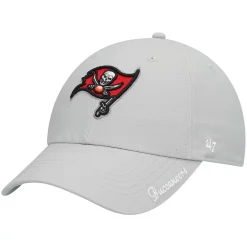 Women's '47 Pewter Tampa Bay Buccaneers Miata Clean Up Primary Adjustable Hat -SHED RAIN Sales Store 5632215 ALT