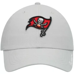 Women's '47 Pewter Tampa Bay Buccaneers Miata Clean Up Primary Adjustable Hat -SHED RAIN Sales Store 5632215 ALT2