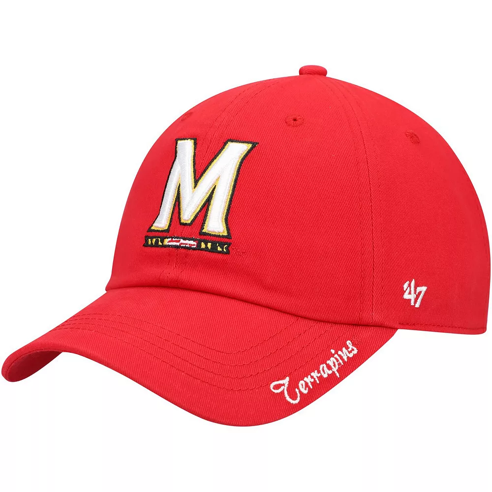 Women's '47 Red Maryland Terrapins Miata Clean Up Logo Adjustable Hat 1 Women's '47 Red Maryland Terrapins Miata Clean Up Logo Adjustable Hat