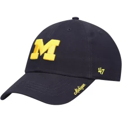 Alternative view of Unbranded Women's '47 Navy Michigan Wolverines Miata Clean Up Logo Adjustable Hat