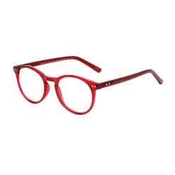 Privé Revaux PRIVE REVAUX The Maestro 48mm Red Round Blue Light Filtering Reading Glasses