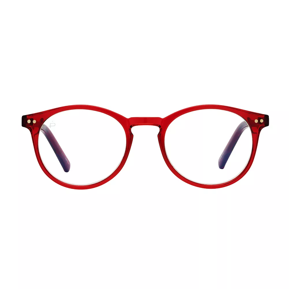 Privé Revaux PRIVE REVAUX The Maestro 48mm Red Round Blue Light Filtering Reading Glasses 2 Privé Revaux PRIVE REVAUX The Maestro 48mm Red Round Blue Light Filtering Reading Glasses - Image 2