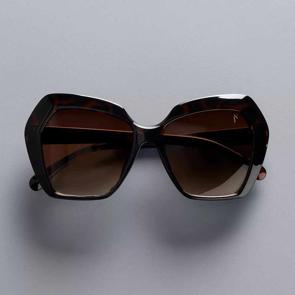 Women's Simply Vera Vera Wang Monika Geo Square Sunglasses 2 Women's Simply Vera Vera Wang Monika Geo Square Sunglasses - Image 2