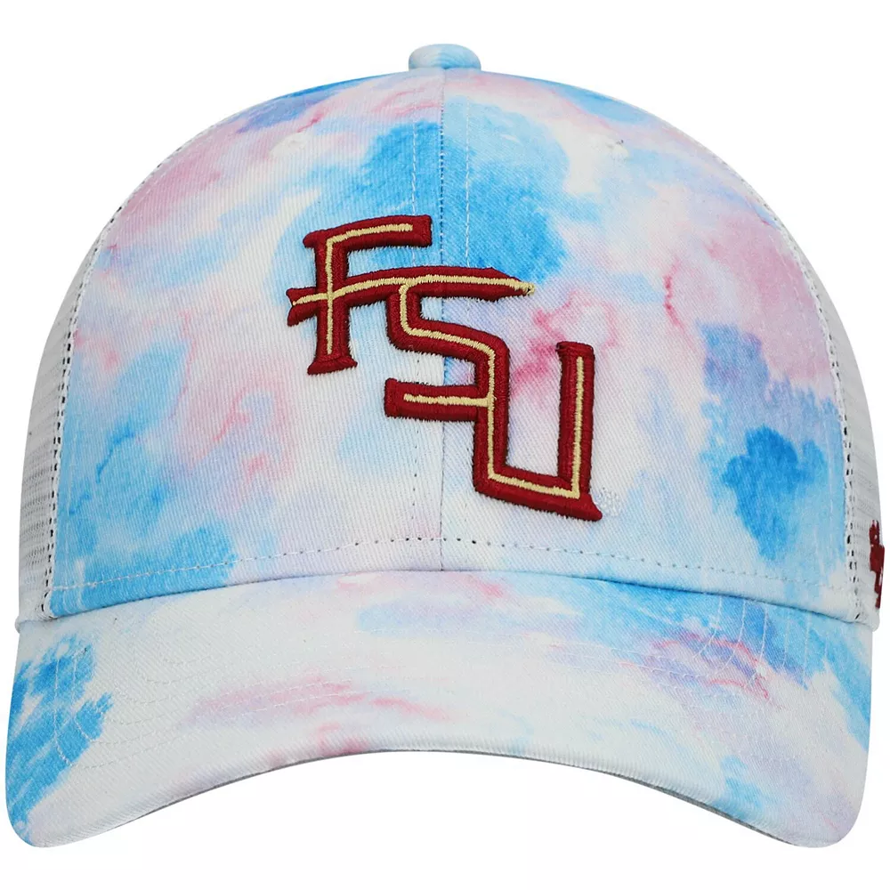 Unbranded Women's '47 White Florida State Seminoles Casey MVP Trucker Snapback Hat - Image 3