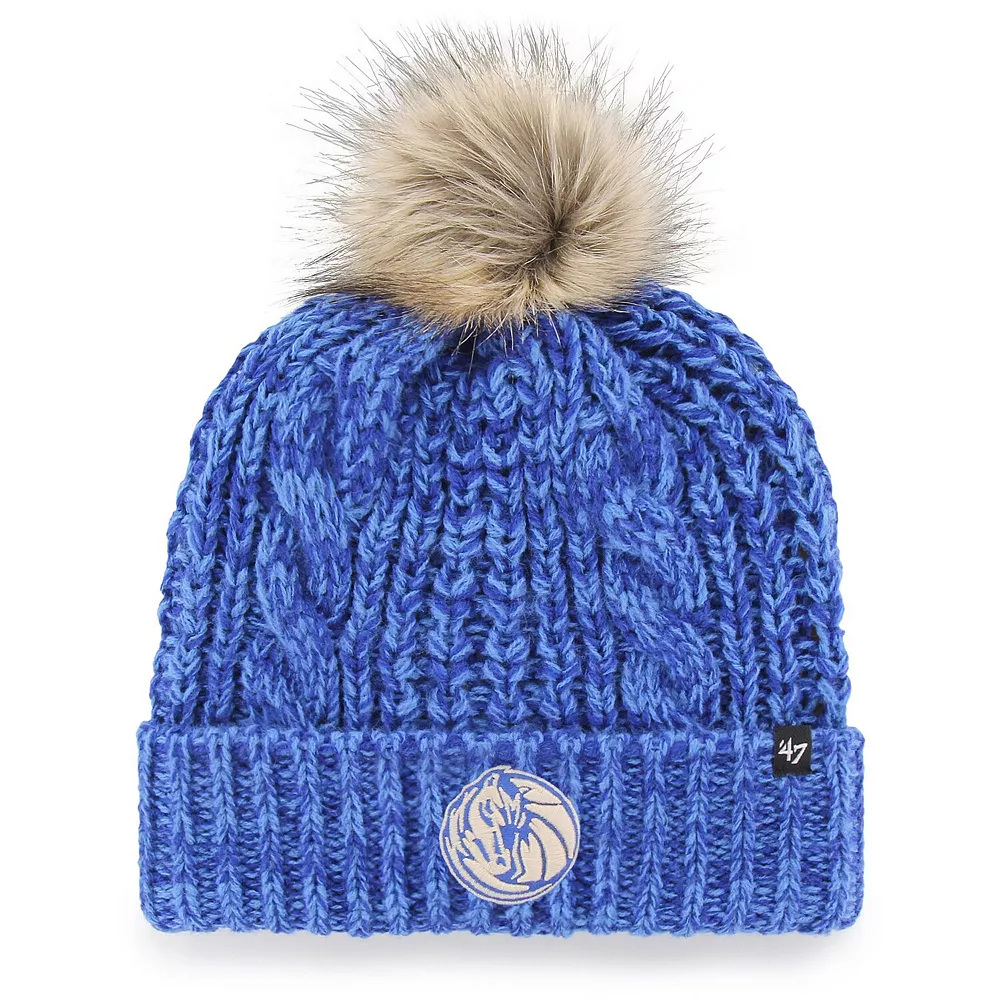 Women's '47 Blue Dallas Mavericks Meeko Cuffed Knit Hat With Pom 1 Women's '47 Blue Dallas Mavericks Meeko Cuffed Knit Hat With Pom