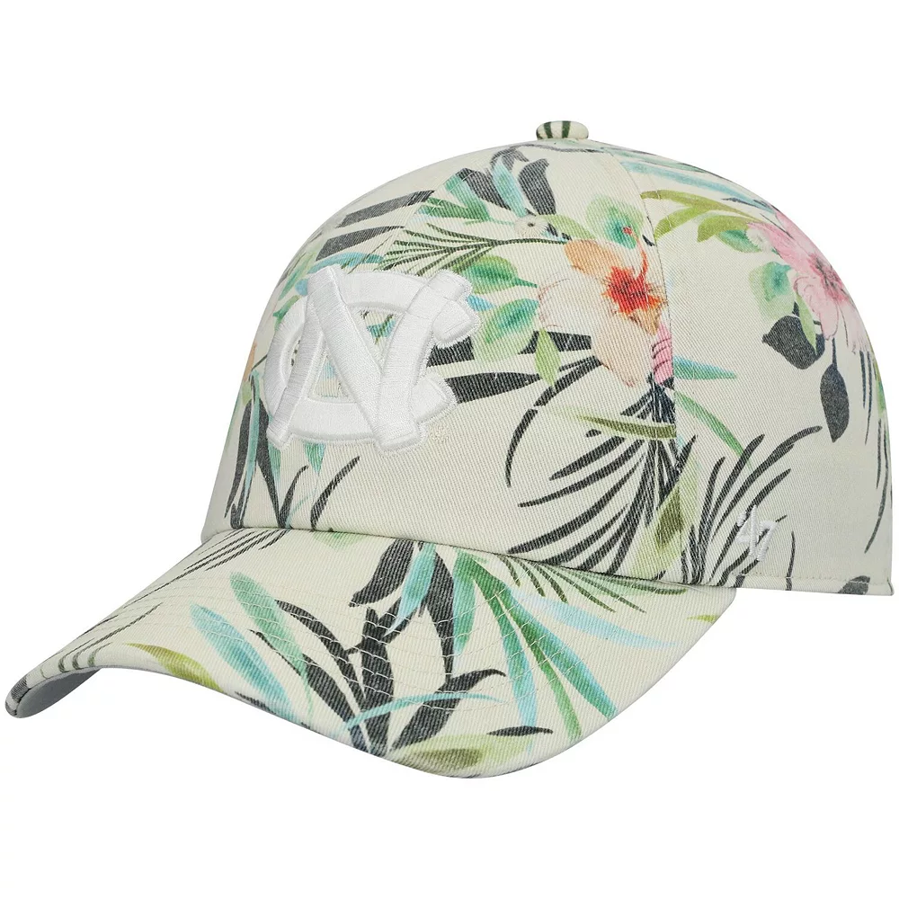 Women's '47 White North Carolina Tar Heels Bloom Clean Up Adjustable Hat 1 Women's '47 White North Carolina Tar Heels Bloom Clean Up Adjustable Hat