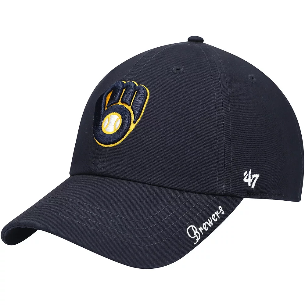 Unbranded Women's '47 Navy Milwaukee Brewers Team Miata Clean Up Adjustable Hat 2 Unbranded Women's '47 Navy Milwaukee Brewers Team Miata Clean Up Adjustable Hat - Image 2