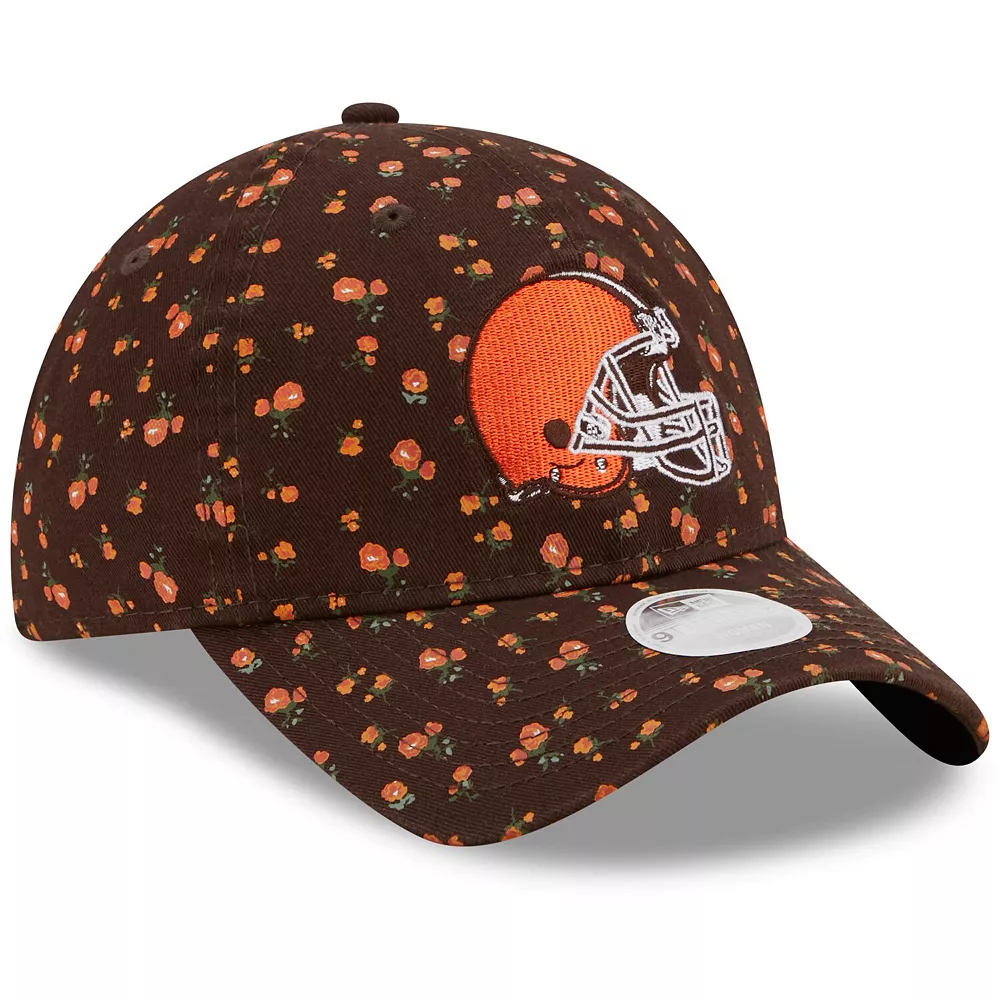 Women's New Era Brown Cleveland Browns Floral 9TWENTY Adjustable Hat 4 Women's New Era Brown Cleveland Browns Floral 9TWENTY Adjustable Hat - Image 4