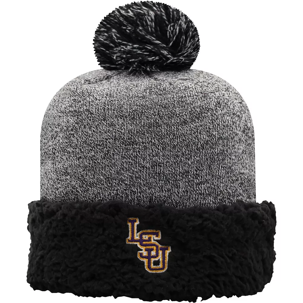 Women's Top Of The World Black LSU Tigers Snug Cuffed Knit Hat With Pom 1 Women's Top Of The World Black LSU Tigers Snug Cuffed Knit Hat With Pom