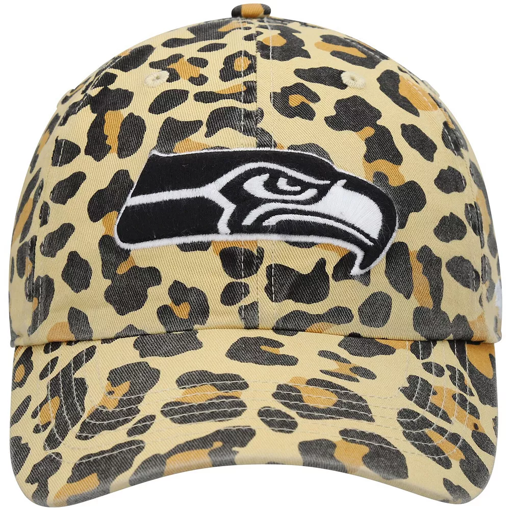 Women's '47 Tan Seattle Seahawks Bagheera Clean Up Allover Adjustable Hat 3 Women's '47 Tan Seattle Seahawks Bagheera Clean Up Allover Adjustable Hat - Image 3
