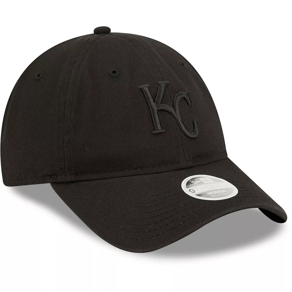 Women's New Era Kansas City Royals Black On Black Core Classic II 9TWENTY Adjustable Hat 4 Women's New Era Kansas City Royals Black On Black Core Classic II 9TWENTY Adjustable Hat - Image 4