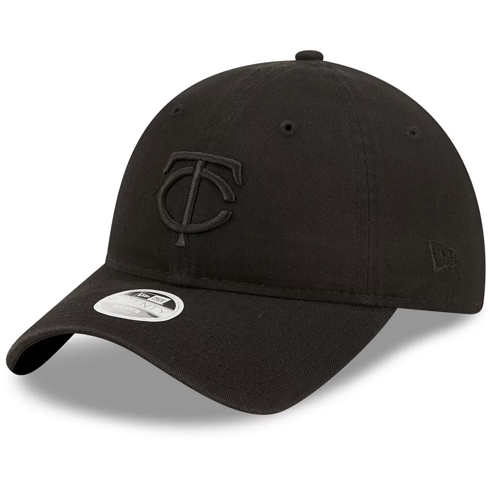 Women's New Era Minnesota Twins Black On Black Core Classic II 9TWENTY Adjustable Hat 1 Women's New Era Minnesota Twins Black On Black Core Classic II 9TWENTY Adjustable Hat