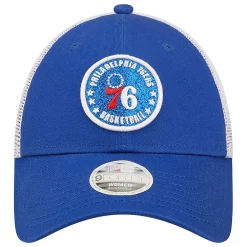 Women's New Era Royal/White Philadelphia 76ers Glitter Patch 9FORTY Snapback Hat 6 Women's New Era Royal/White Philadelphia 76ers Glitter Patch 9FORTY Snapback Hat -SHED RAIN Sales Store 5886233 ALT2