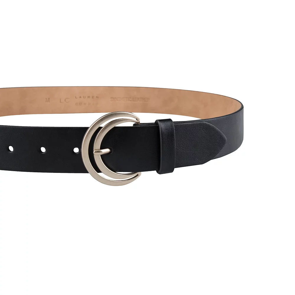 Women's LC Lauren Conrad Crescent Cut-Out Retro Buckle Belt In Regular & Plus 5 Women's LC Lauren Conrad Crescent Cut-Out Retro Buckle Belt In Regular & Plus - Image 5
