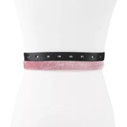 Women's LC Lauren Conrad 2-Pack Velvet & Bonded Leather Skinny Belt Set In Regular & Plus 7 Women's LC Lauren Conrad 2-Pack Velvet & Bonded Leather Skinny Belt Set In Regular & Plus -SHED RAIN Sales Store 5889261 ALT3
