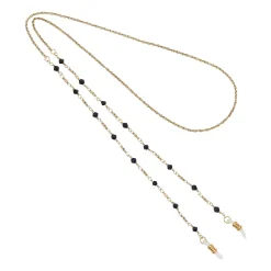 1928 Black Beaded Eyeglass Holder
