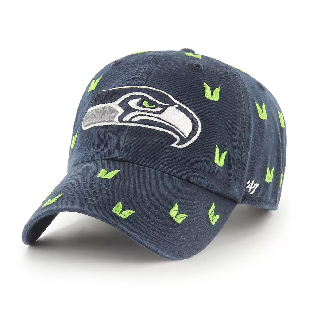 Women's '47 College Navy Seattle Seahawks Confetti Clean Up Adjustable Hat 2 Women's '47 College Navy Seattle Seahawks Confetti Clean Up Adjustable Hat - Image 2