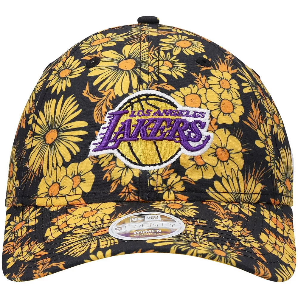Women's New Era Gold Los Angeles Lakers Blossom 2.0 9TWENTY Adjustable Hat 3 Women's New Era Gold Los Angeles Lakers Blossom 2.0 9TWENTY Adjustable Hat - Image 3