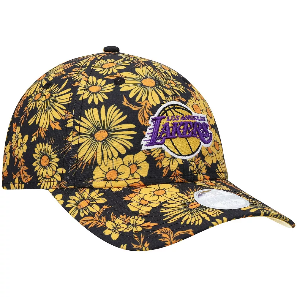 Women's New Era Gold Los Angeles Lakers Blossom 2.0 9TWENTY Adjustable Hat 4 Women's New Era Gold Los Angeles Lakers Blossom 2.0 9TWENTY Adjustable Hat - Image 4