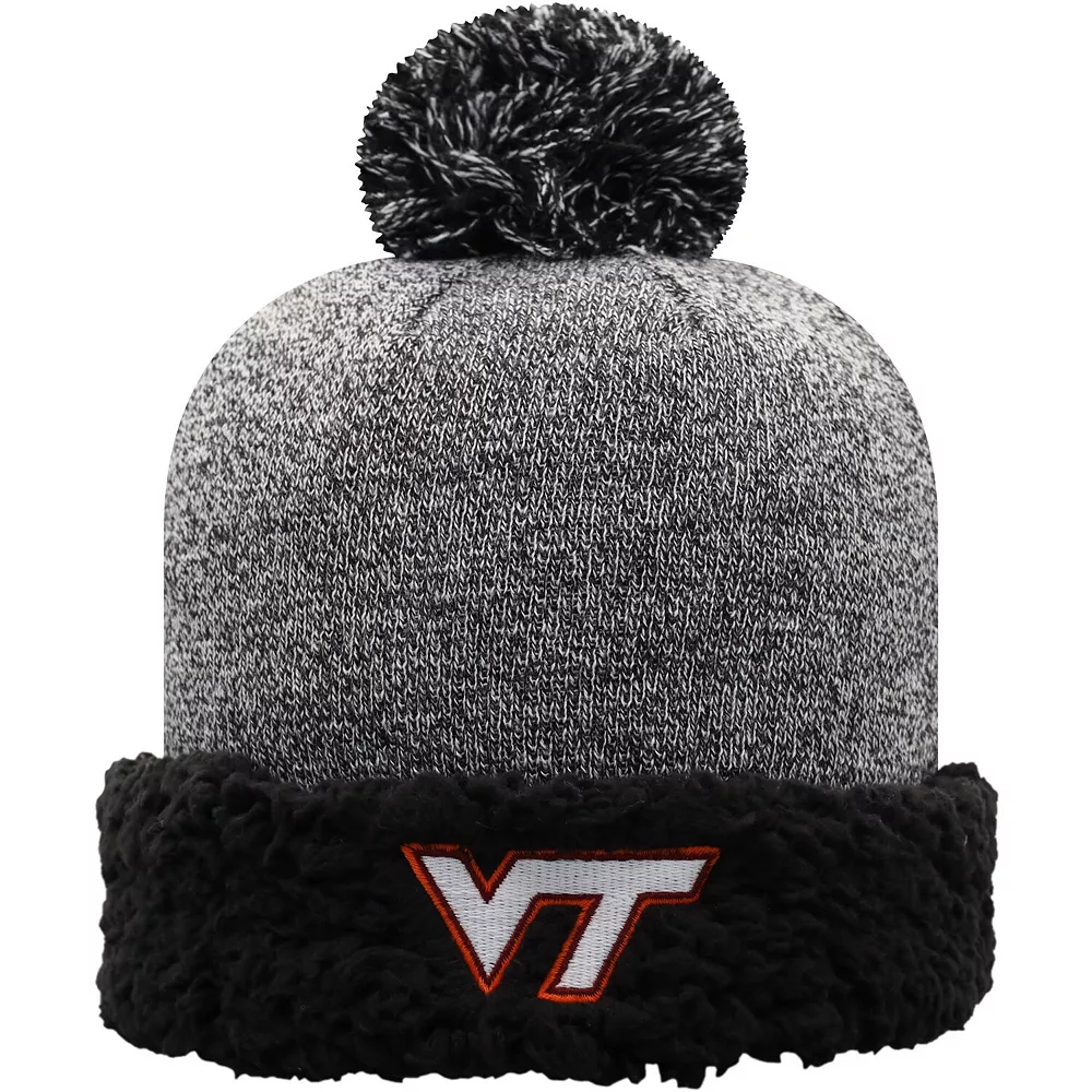 Women's Top Of The World Black Virginia Tech Hokies Snug Cuffed Knit Hat With Pom 2 Women's Top Of The World Black Virginia Tech Hokies Snug Cuffed Knit Hat With Pom - Image 2