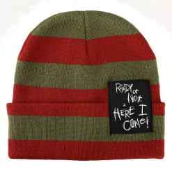 Licensed Character Nightmare On Elm Street Stripe Knit Beanie