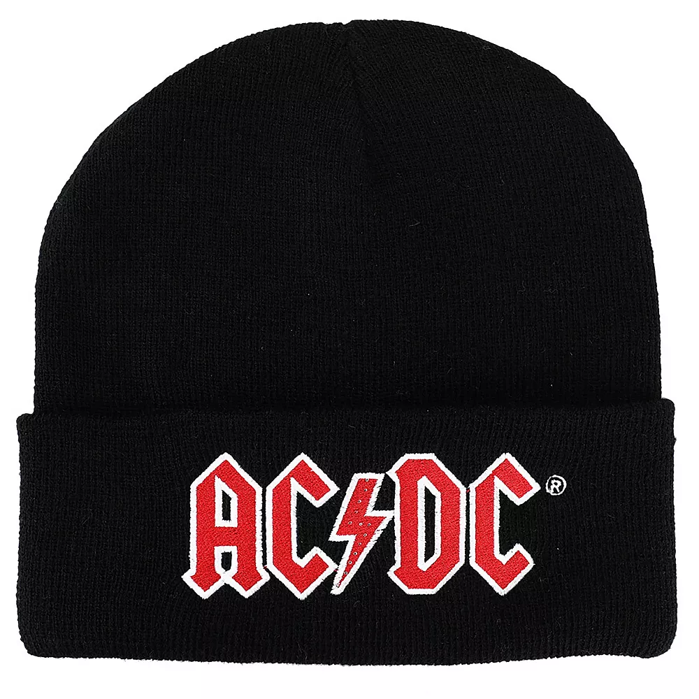 Licensed Character ACDC Logo Embroidery Knit Beanie